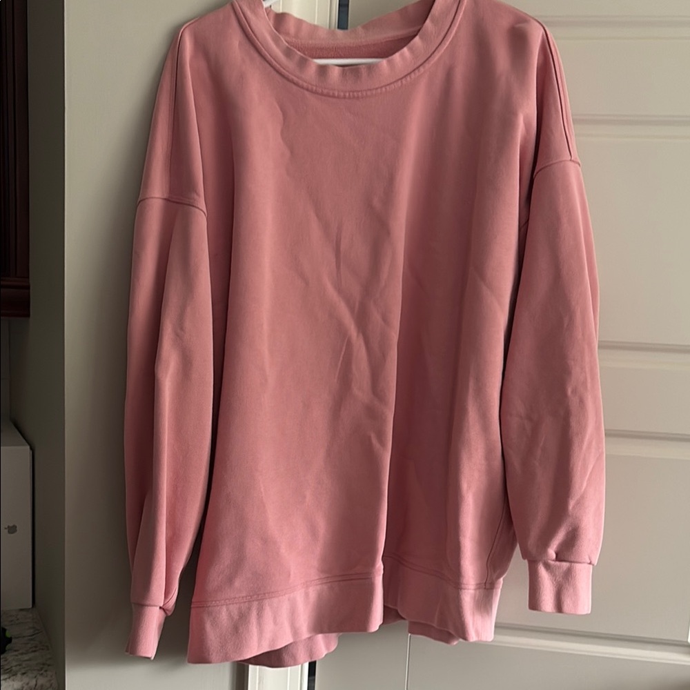 Lululemon Athletica Pink Crew Neck Sweater